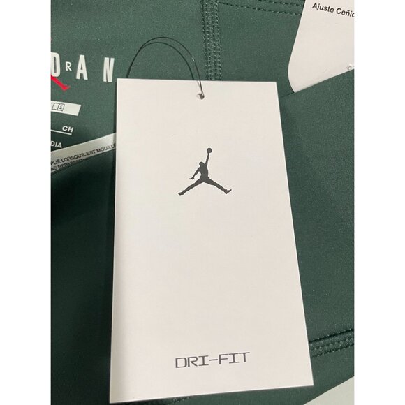 Jordan Dri-Fit Green Leggings Tight Fit Womens S Polyester/Spandex Blend - Picture 7 of 16